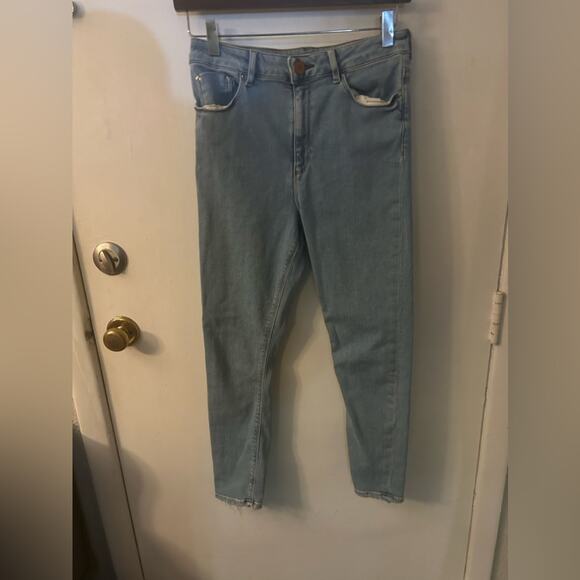 ASOS Blue Light Wash Denim High Waist Skinny Jeans 28/30 Casual Classic Boho - Picture 1 of 9